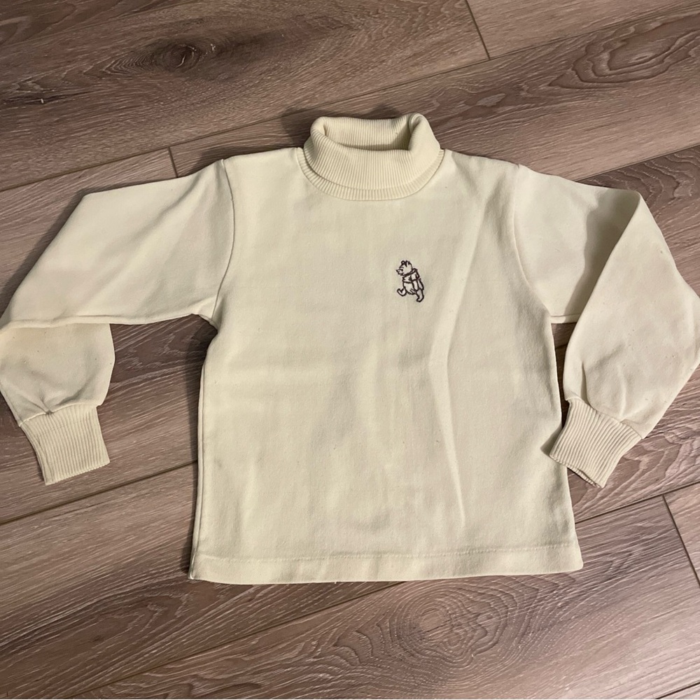 Vintage 1960s Sears Yellow Disney Winnie the Pooh Collection Kid 4-5 Turtleneck
